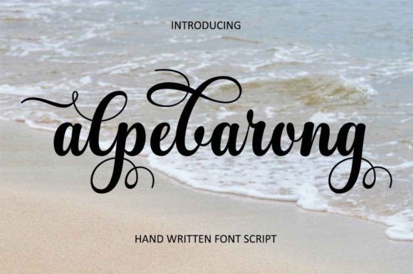 Alpebarong: A Playful Script Handwritten Font for Editors