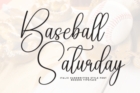 Baseball Saturday: A Friendly Handwritten Font for Brands