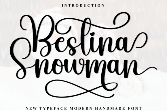 Bestina Snowman: A Script Handwritten Font for Marketers