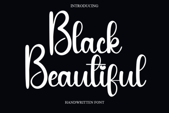 Black Beautiful: A Simple Handwritten Font for Makers