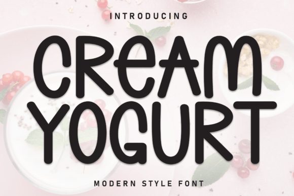 Cream Yogurt: A Stylish Handwritten Font for Crafters