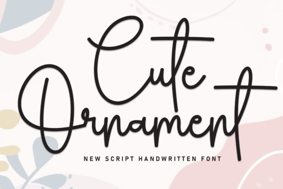 Cute Ornament: A Friendly Script Handwritten Font