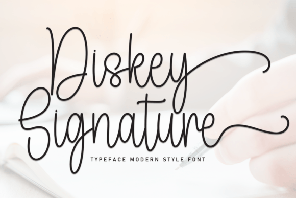 Diskey Signature: A Stylish Handwritten Font for Marketers