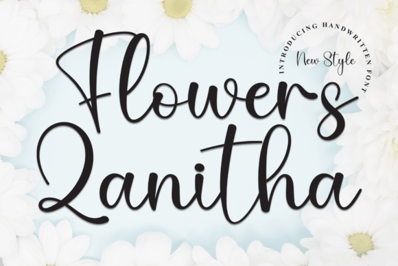 Flowers Zanitha: A Sweet Handwritten Font for Web Design