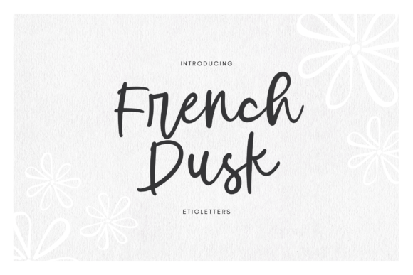 French Dusk: A Sweet Handwritten Font for Crafts