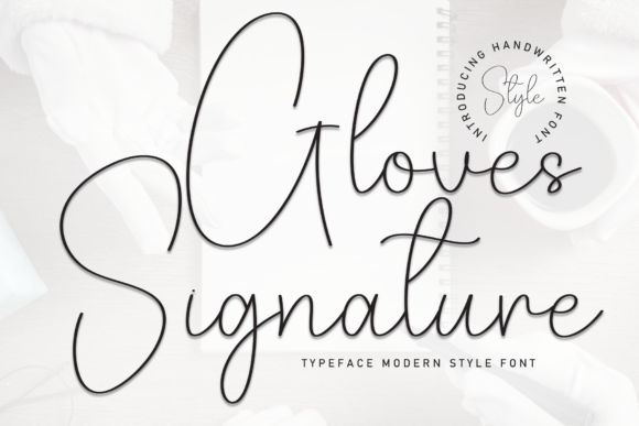 Gloves Signature: A Stylish Handwritten Font for Campaigns