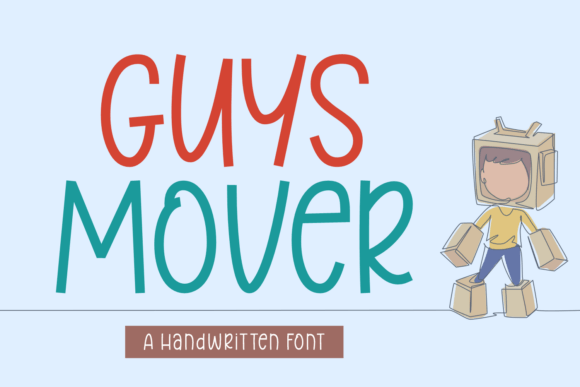 Guys Mover: A Relaxed Script Handwritten Font for Editors