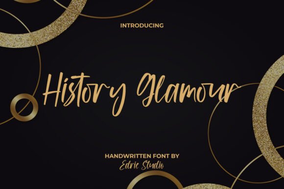 History Glamour: A Classy Handwritten Font for Brands
