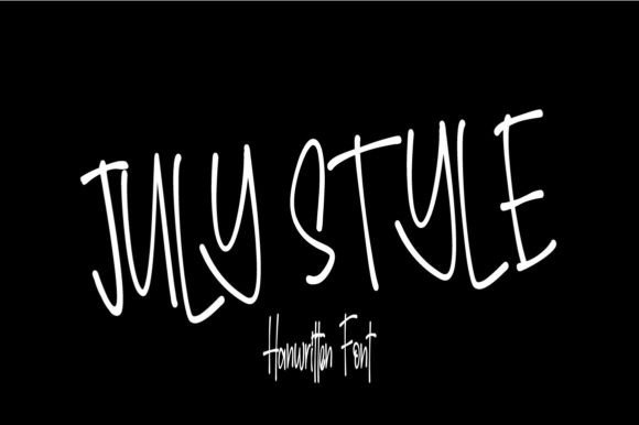 July Style: A Sweet Handwritten Font for Campaigns