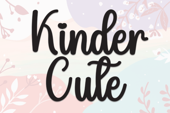 Kinder Cute: A Sweet Handwritten Font for Makers
