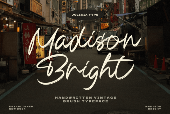 Madison Bright: A Vintage Script Font for Business