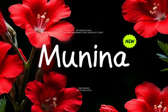 Munina: A Stylish Script Handwritten Font for Editorial Design