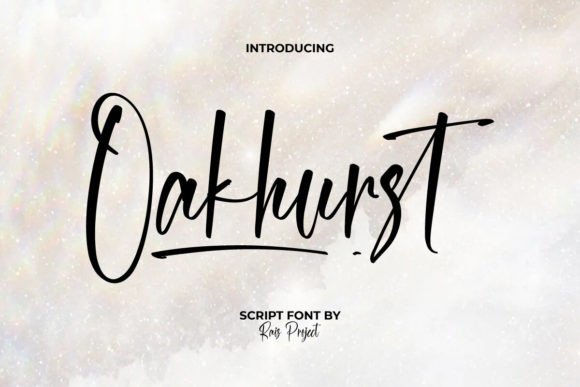 Oakhurst: A Modern Handwritten Font for Business