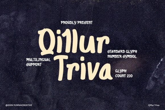 Qillur Triva: A Premium Script Handwritten Font for Web Design