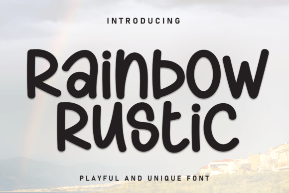 Rainbow Rustic: A Sweet Script for Modern Design