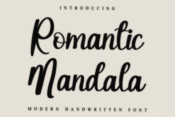 Romantic Mandala: A Sweet Handwritten Font for Business
