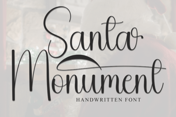 Santa Monument: A Premium Script Handwritten Font for Brands