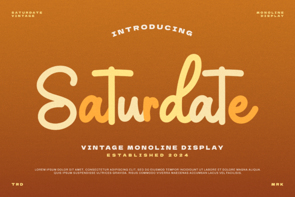 Saturdate: A Sweet Handwritten Font for Makers
