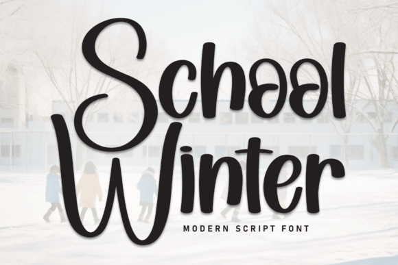 School Winter: A Friendly Handwritten Font for Brands