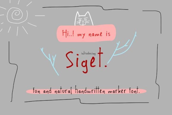 Siget: The Handwritten Font for Authentic Branding
