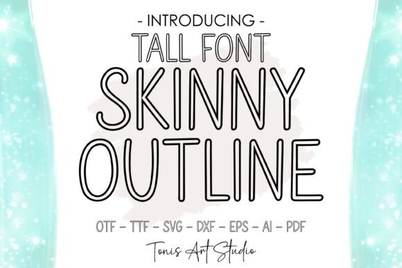 Skinny Outline: A Sweet Handwritten Font for Crafts