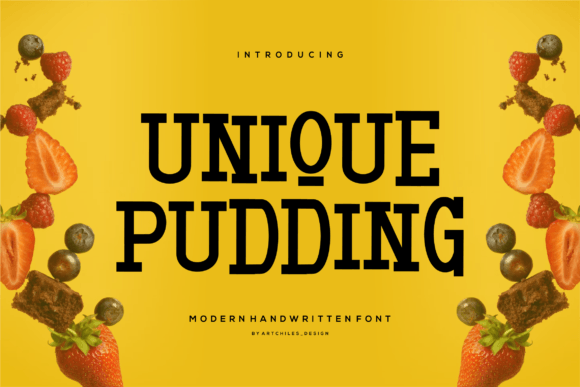 Unique Pudding: A Sweet Handwritten Font for Brands